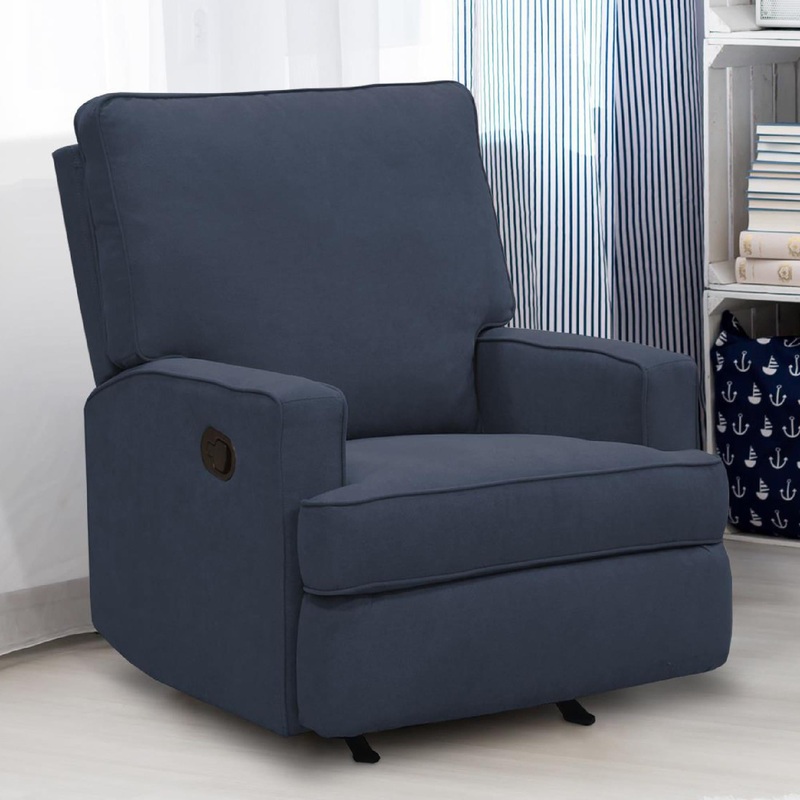 Baby Relax Salma Rocker Recliner Chair, Nursery Furniture, Navy