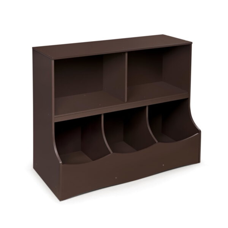 Badger Basket Multi-Bin Storage Cubby  Espresso