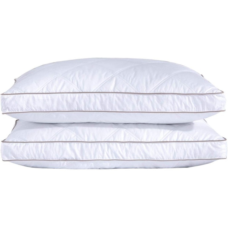 Bamboo Pillows Queen Size Set of 2 Shredded Memory Foam for Sleeping  Ultra Soft, Cool & Breathable Cover w/Zipper Closure  Relieves Neck Pain, Snoring and Helps w/Asthma  Back/Stomach/Side Sleeper