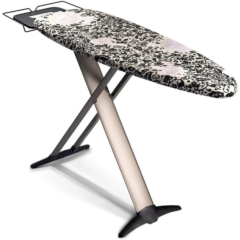 Bartnelli Pro Luxury Ironing Board  Extra Wide 6219 Steam Iron Rest, Adjustable Height, T-Leg Foldable, European Made