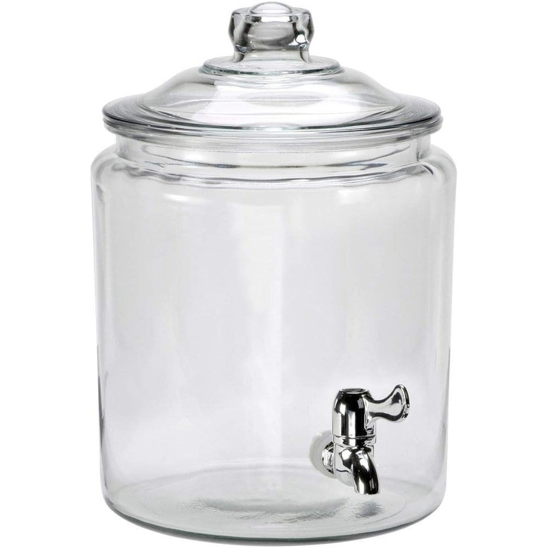 Anchor Hocking Heritage Hill Glass Drink Dispenser, 2 Gallon