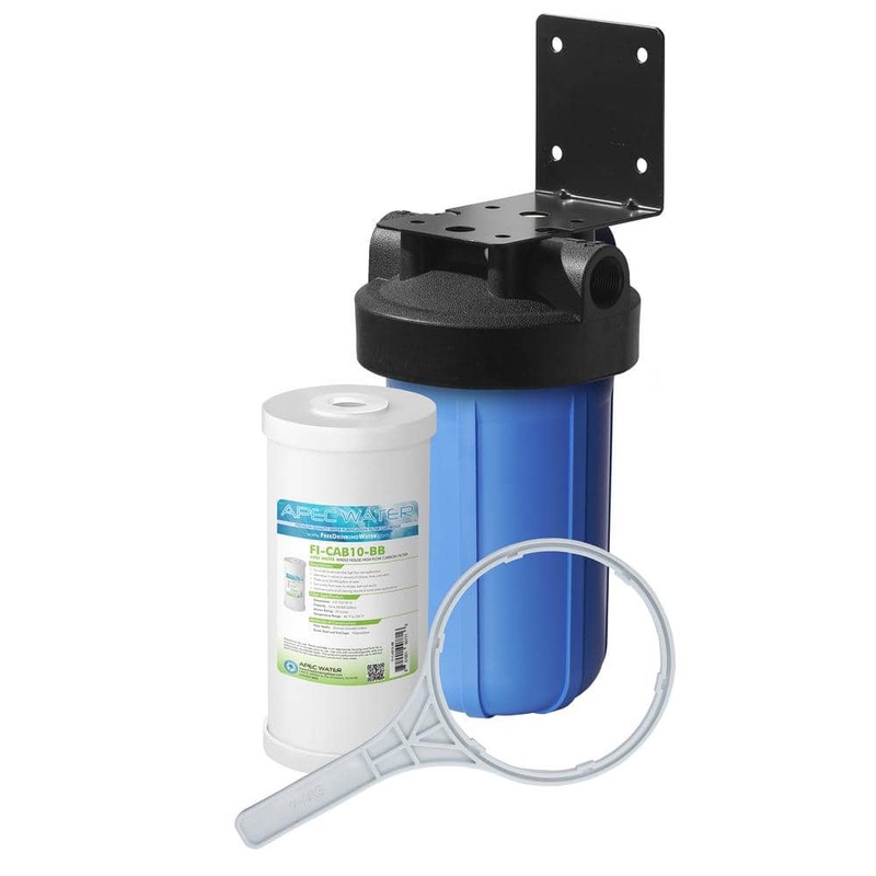 APEC Water Systems CB1-CAB10-BB All Purpose 1-Stage Whole House Water Filtration System With 4.5 x 10 in. High Capacity Carbon Filter