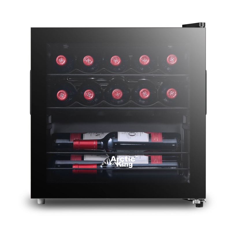 Arctic King 14-Bottle Wine Cooler, Full Glass Door