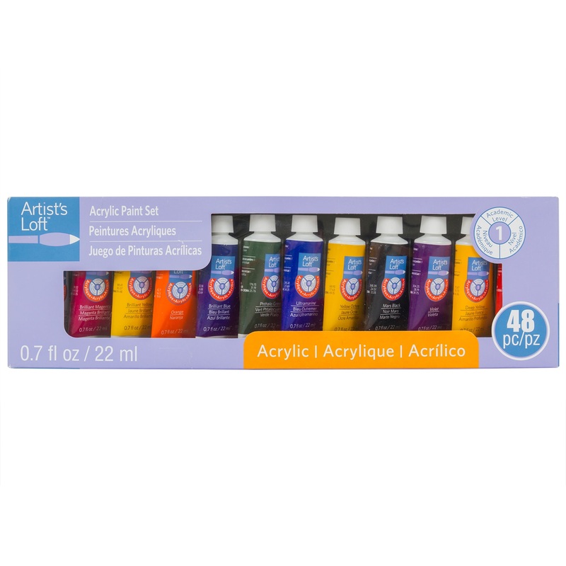 Artists Loft 48 Piece Acrylic Paint Tube Set