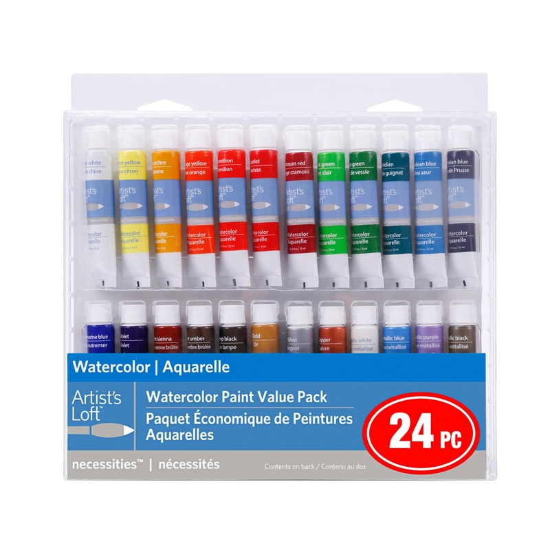 Artists Loft Bulk 12 Packs: 24 ct. (288 total) Necessities Watercolor Paint Value Pack