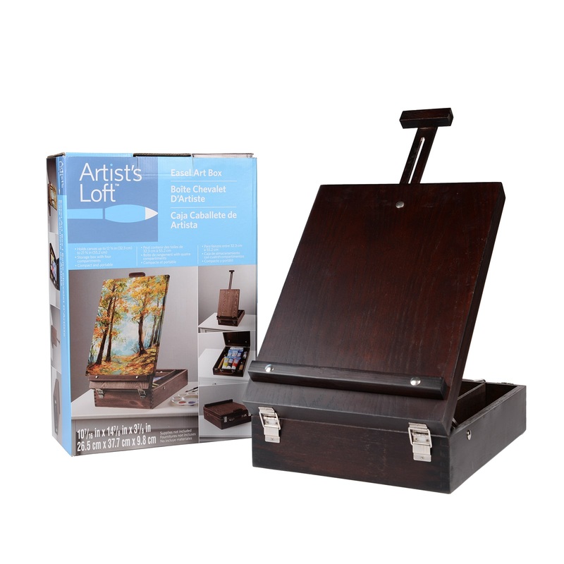 Artists Loft Easel Art Box, Brown