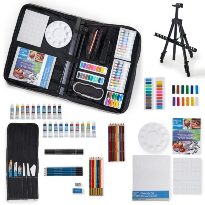 Artists Loft Necessities 101 Piece Deluxe Easel Art Set