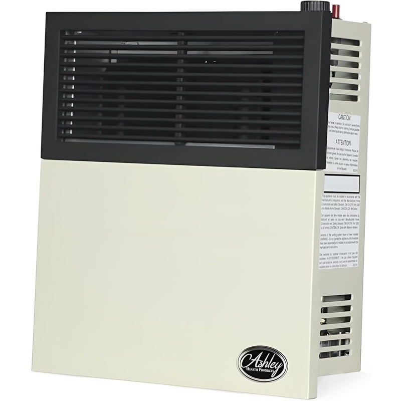 Ashley Hearth Products 11,000 BTU Direct Vent Liquid Propane Wall Mounted Heater with Piezo Lightning, Safety Pilot and Built In Regulator, Cream