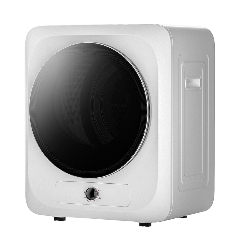 Auertech Electric Portable Tumble Compact Laundry Dryer with Stainless Steel Tub White