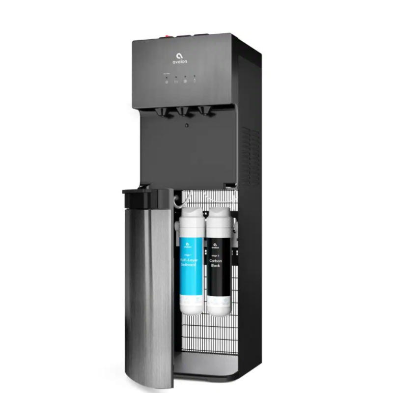 Avalon A5BLK Self Cleaning Bottleless Water Cooler Dispenser, UL/NSF/Energy Star, Black Stainless Steel