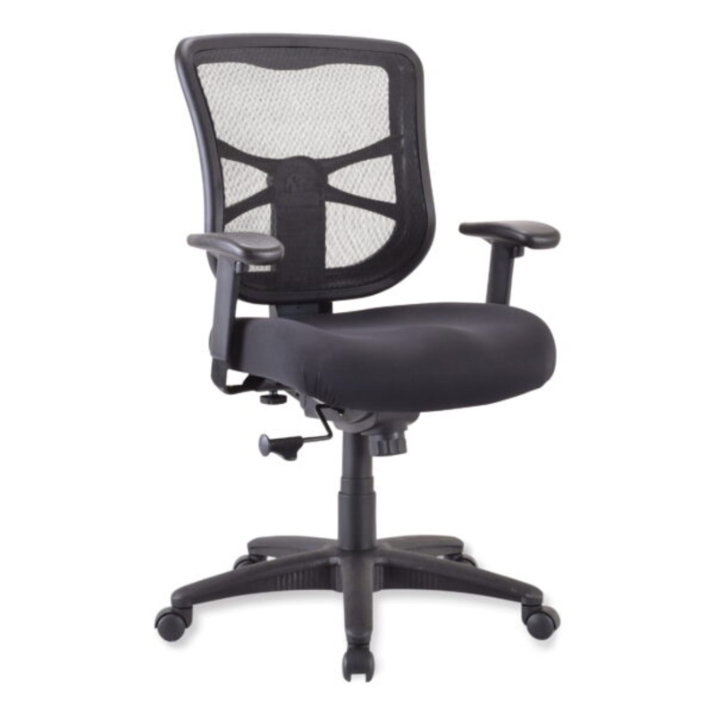 Alera Elusion Series 275 lb. Mid-Back Mesh Task Office Chair  Black