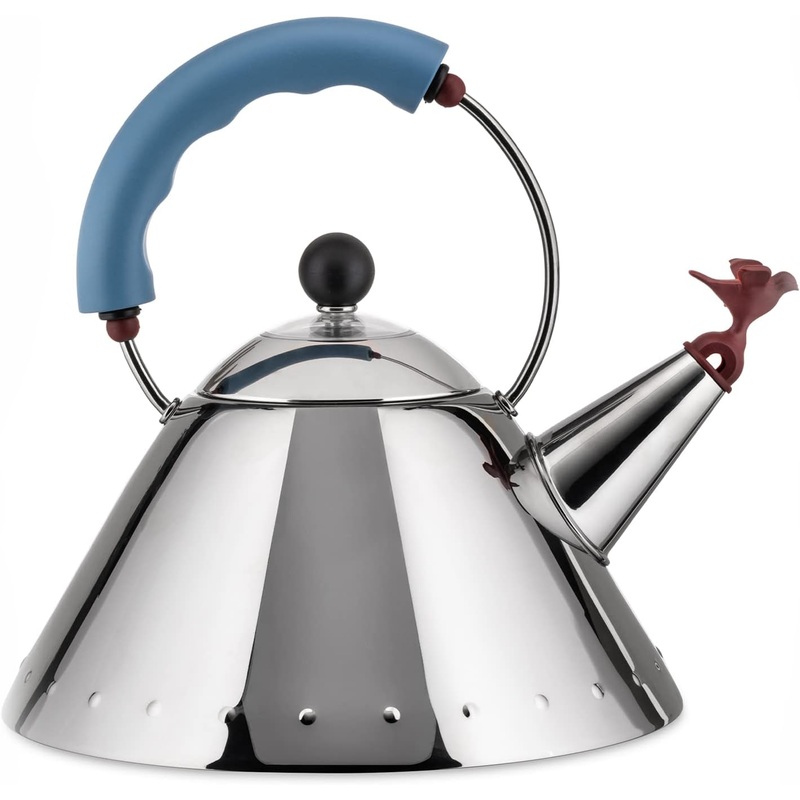 Alessi Kettle, 9 H x 8.5 W x 8.5 D, Blue