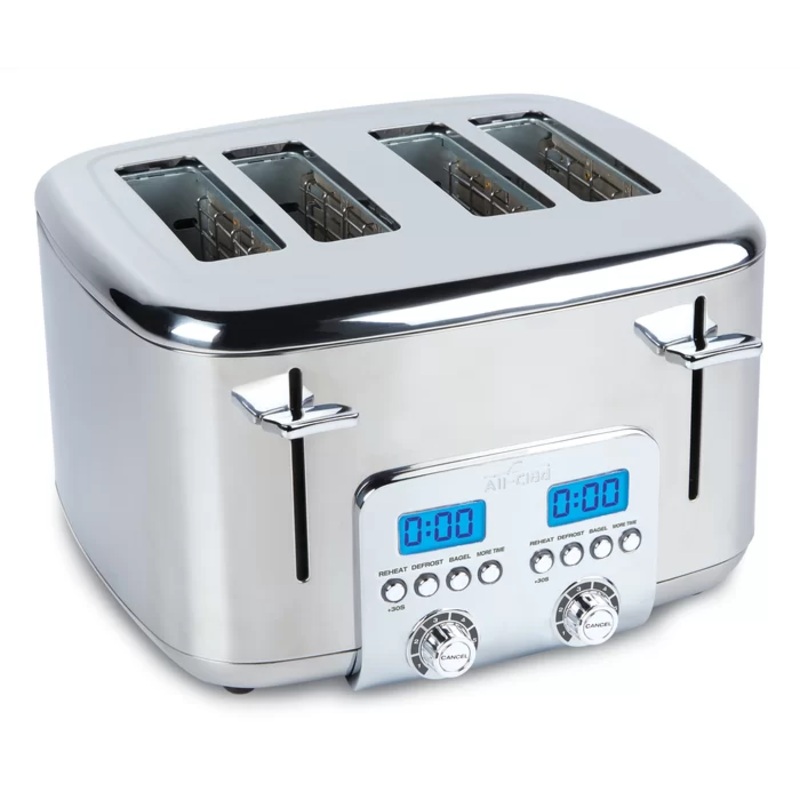 All-Clad Electrics 4 Slice Digital Stainless Steel Toaster