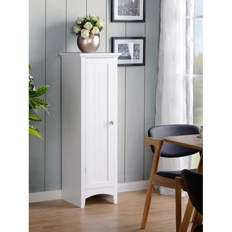 American Furniture Classics OS Home and Office One Door Storage Kitchen Pantry, White
