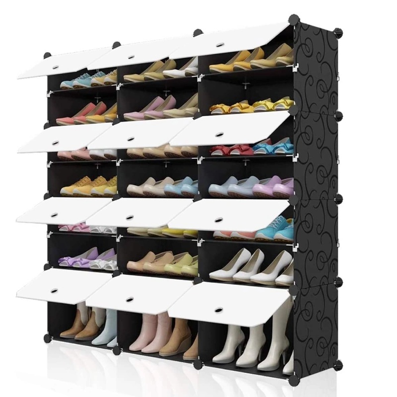 7 Tiers Portable Shoe Rack Organizer 48 Pairs Shelf Storage Cabinet for Heels 48(W) x 12(D) x 48(H)