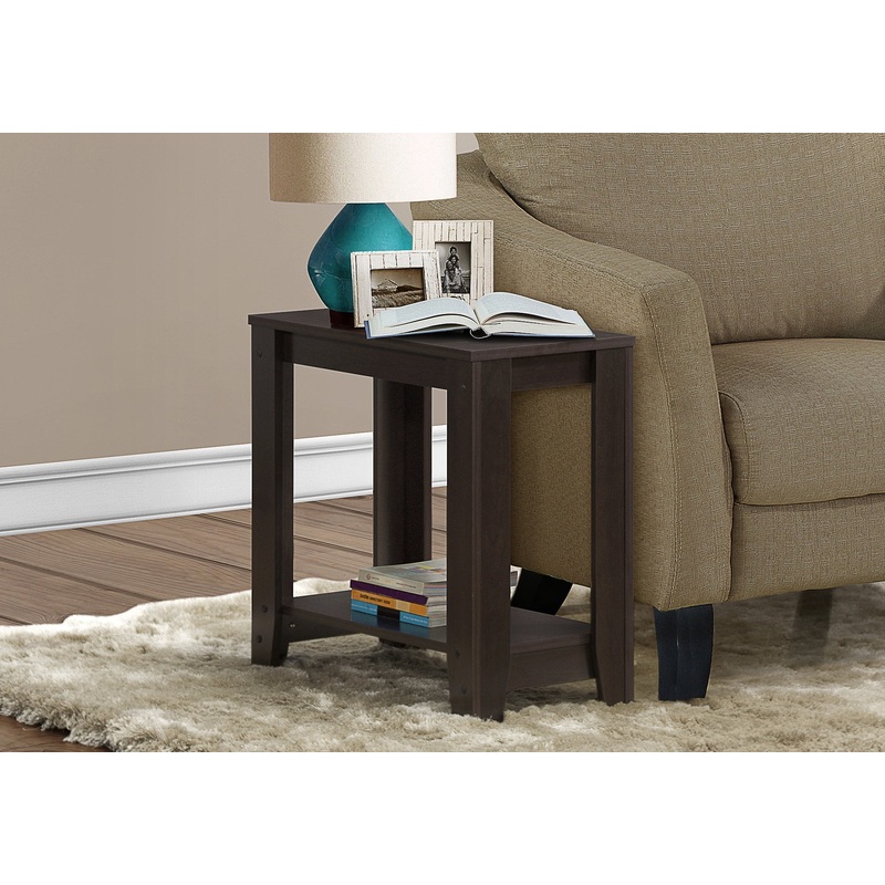 Accent Table, Side, End, Nightstand, Lamp, Living Room, Bedroom, Laminate, Brown, Transitional