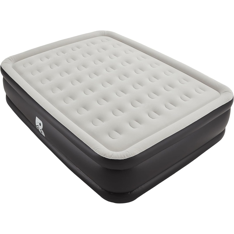 Air Mattress Queen Size XL with Built-in Electric Pump, Inflatable Air Bed Blow-up Airbed Durable for Camping, Home Guests & Portable Travel with Storage Bag, Easy to Inflate/Quick Set UP, Height 20