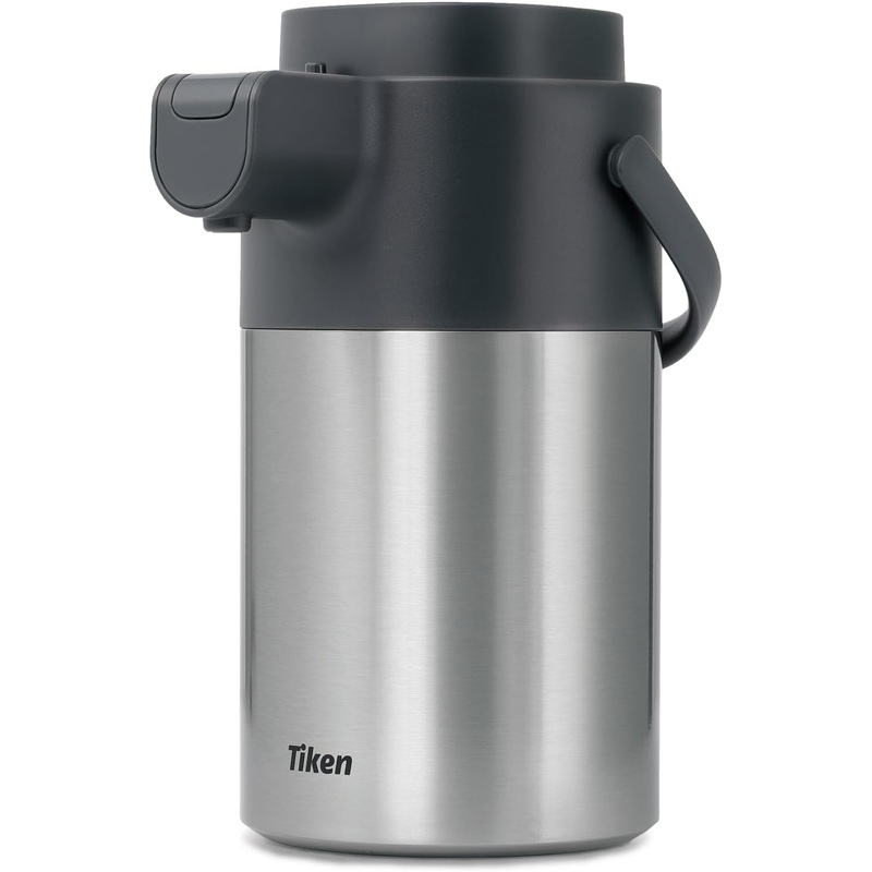 Airpot Coffee Dispenser with Pump  Coffee Carafes for Keeping Hot  Beverage Dispenser  102oz/3L Thermal Coffee Carafe for Hot Liquids  Stainless Steel Insulated Coffee Thermos Carafe