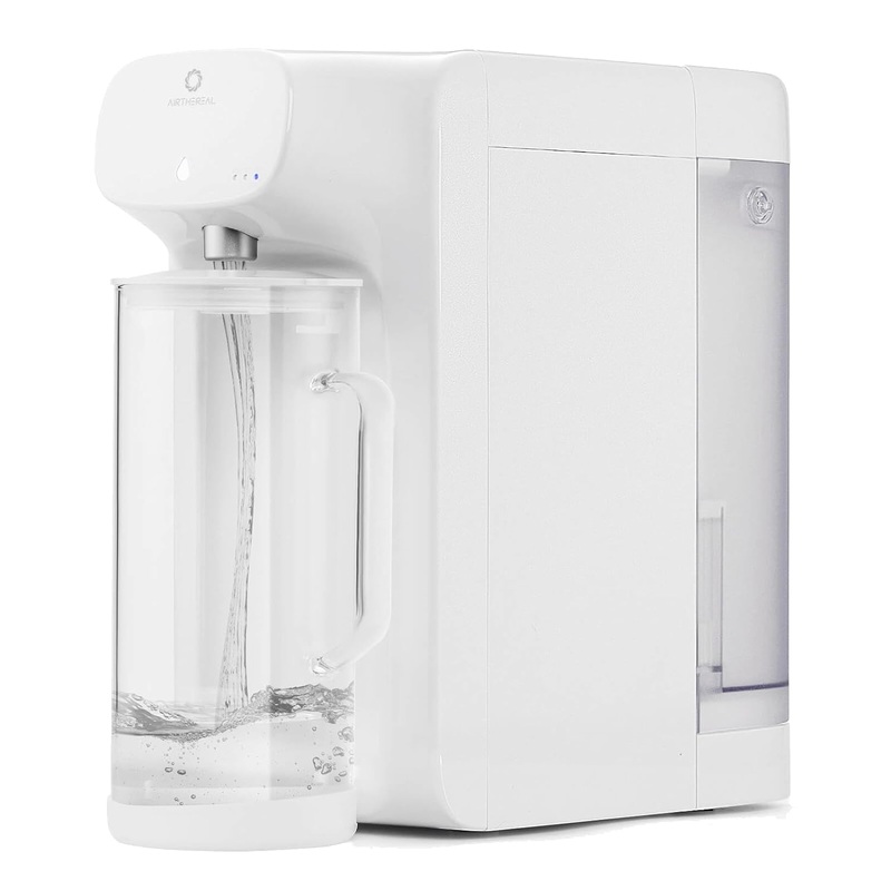 Airthereal Reverse Osmosis Countertop Water Filter with Premium Glass Pitcher  5 Stage Purification for Safe Drinking, No Installation RO Filtration, Purified Water Dispenser, Pristine Lite3
