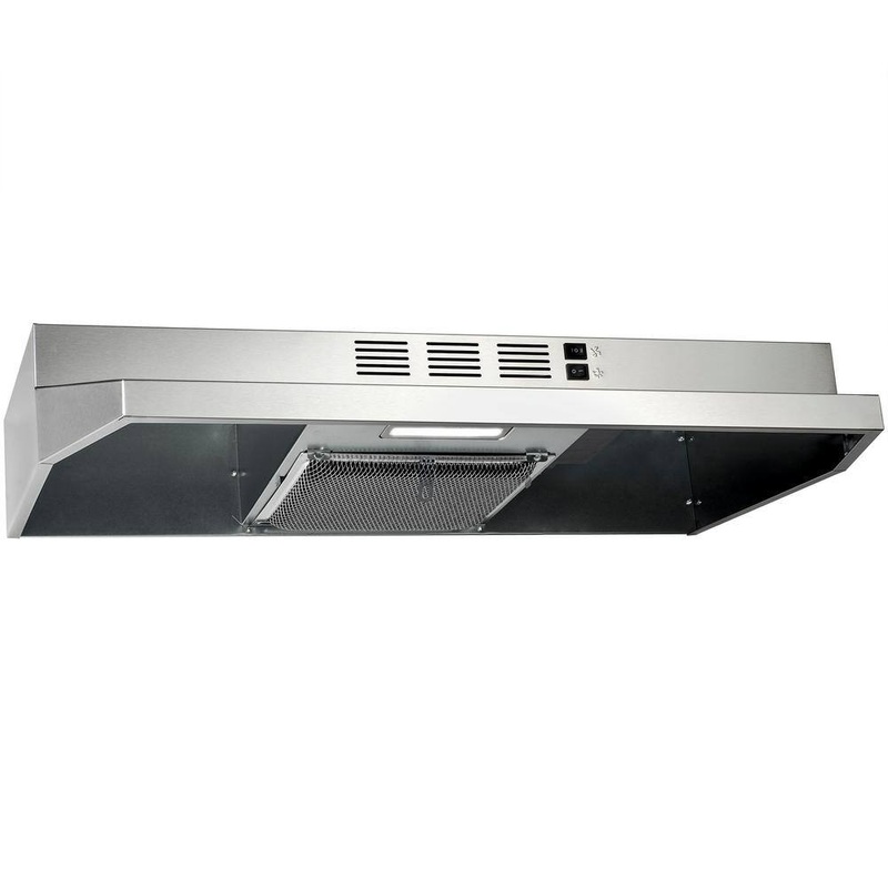 AKDY RH0332N 30-in Stainless Steel Under Cabinet Range Hood with Charcoal Filter
