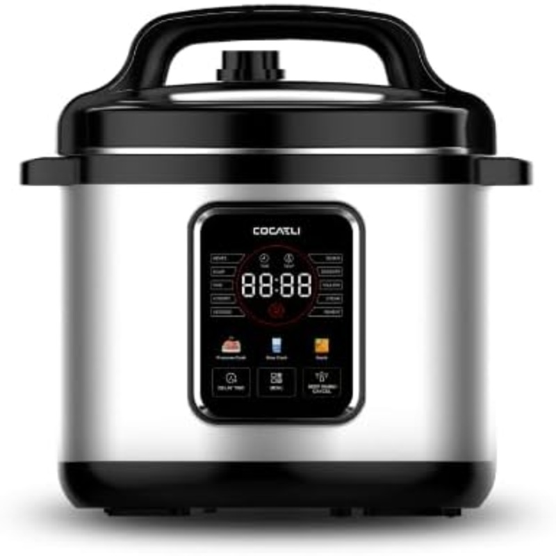 13-in-1 Electric Pressure Cooker, Rice Cooker, Steamer, Saut, Yogurt Maker, 10 Safety Features, Non-Stick Inner Pot, 6 Quart, Stainless Steel