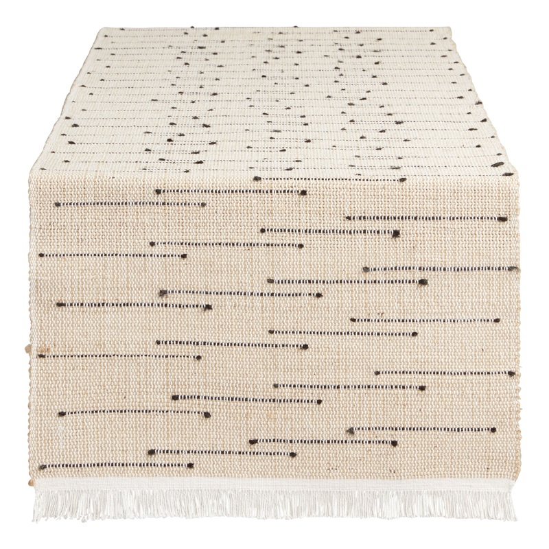 Arusha Black Dot Table Runner