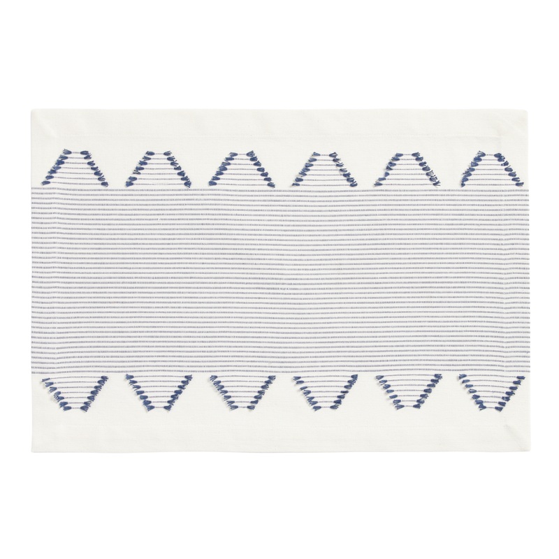 Float Navy Blue And White Diamond Placemat Set of 4