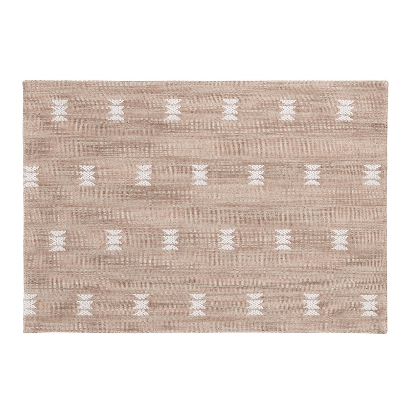 Gray and White Chambray Placemats Set of 4