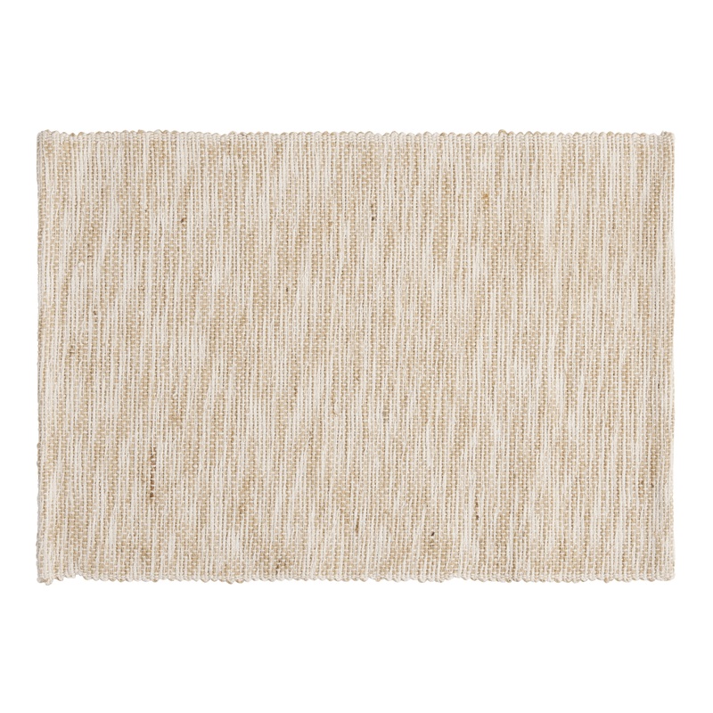 Natural Cotton And Jute Woven Ribbed Placemat