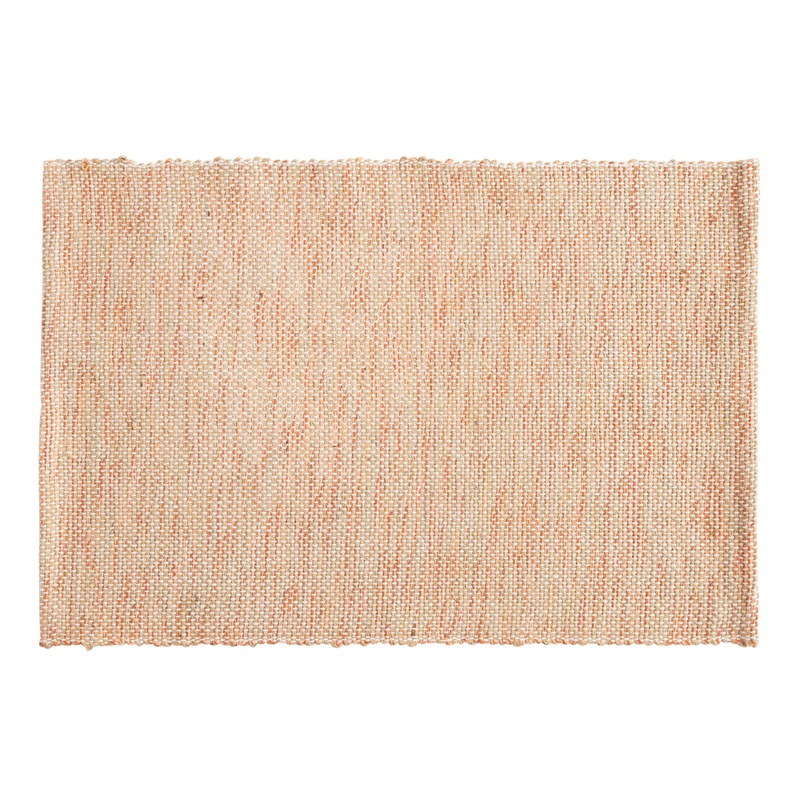 Pink And Tan Jute Textured Placemat Set of 4