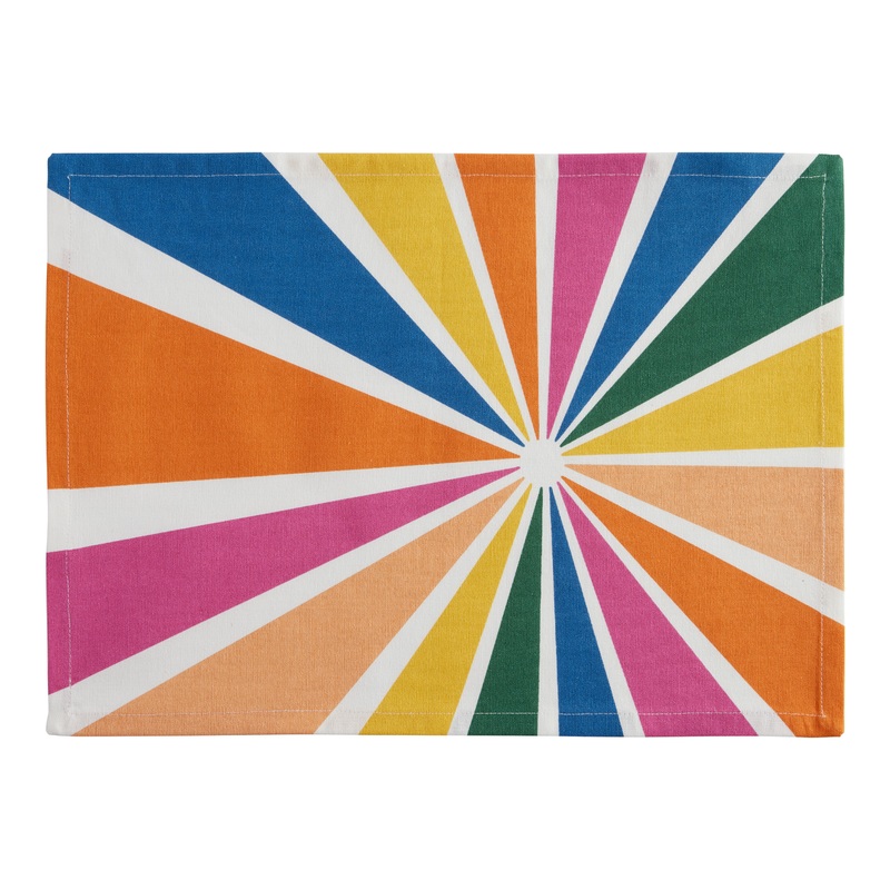 Rainbow Burst Placemats Set of 4