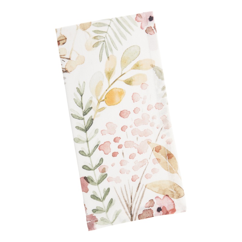 Green and Pink Fall Field Napkin
