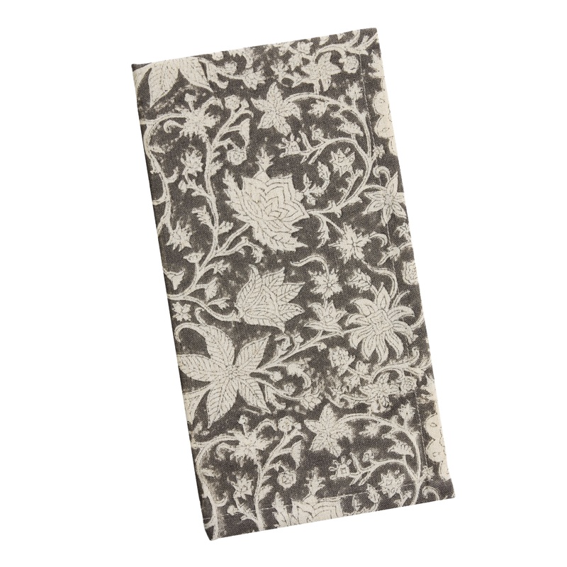 Harvest Floral Block Print Napkin
