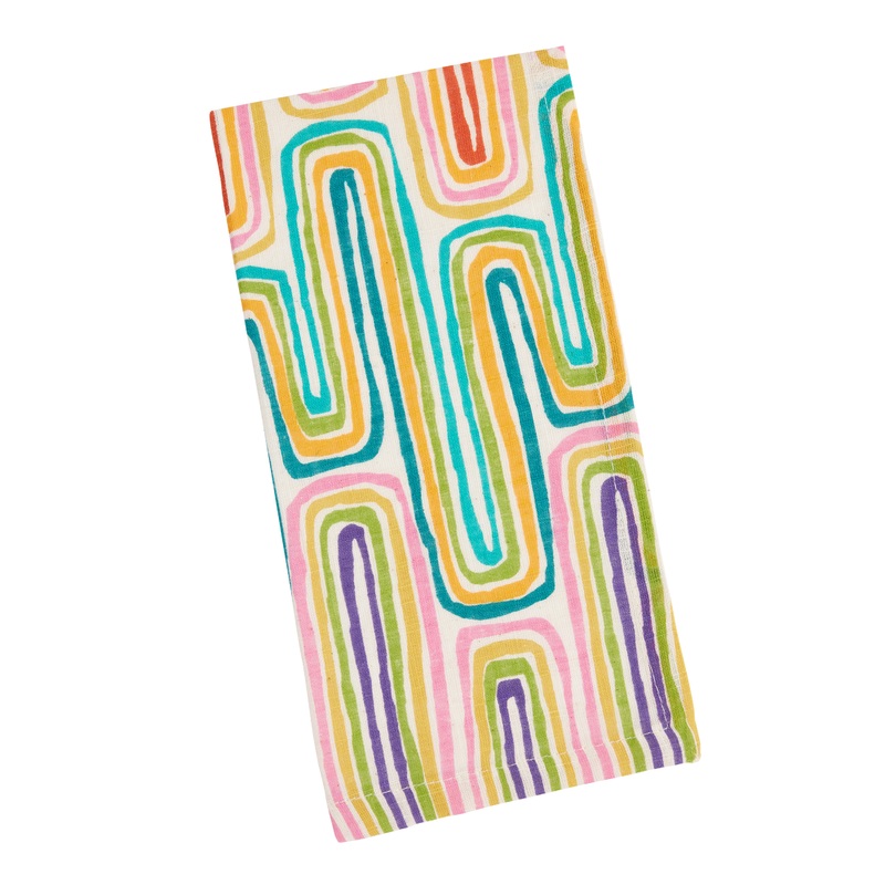 Multicolor Geometric Bossa Nova Napkins Set of 4