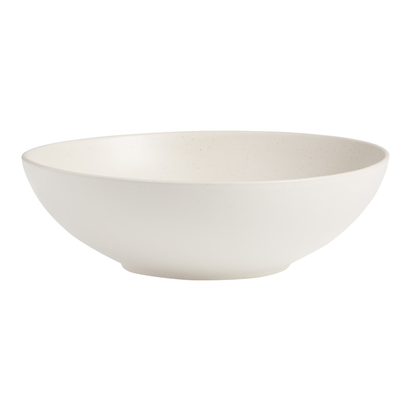 Flekk Cream Speckled Serving Bowl