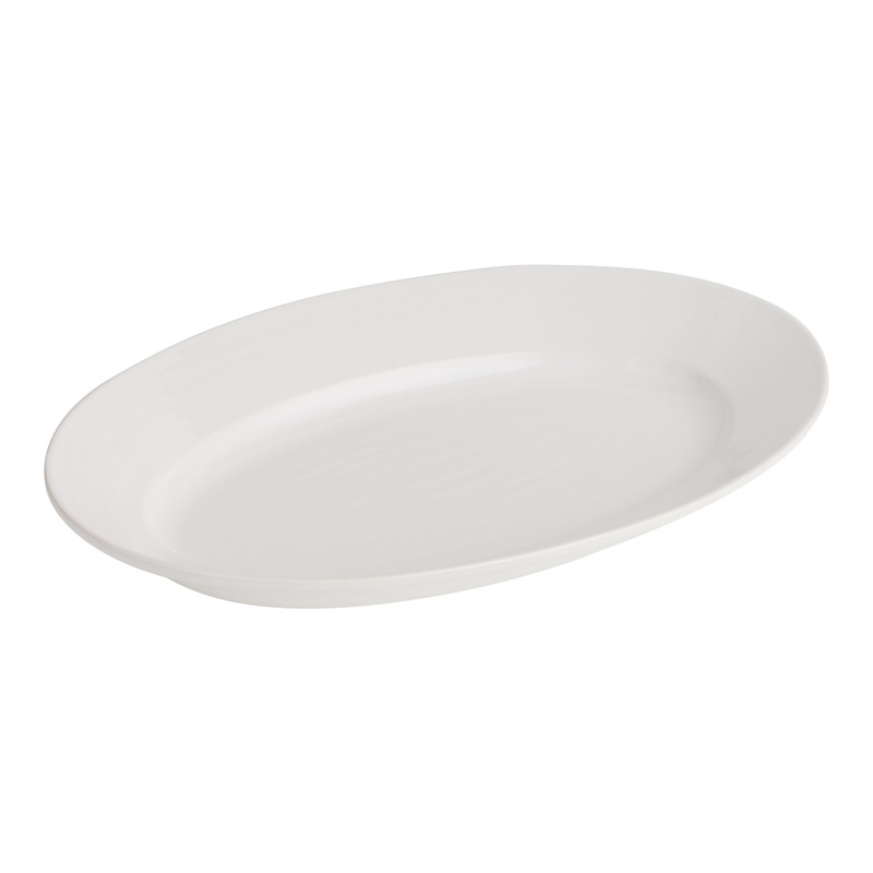 Mateo Large White Serving Platter