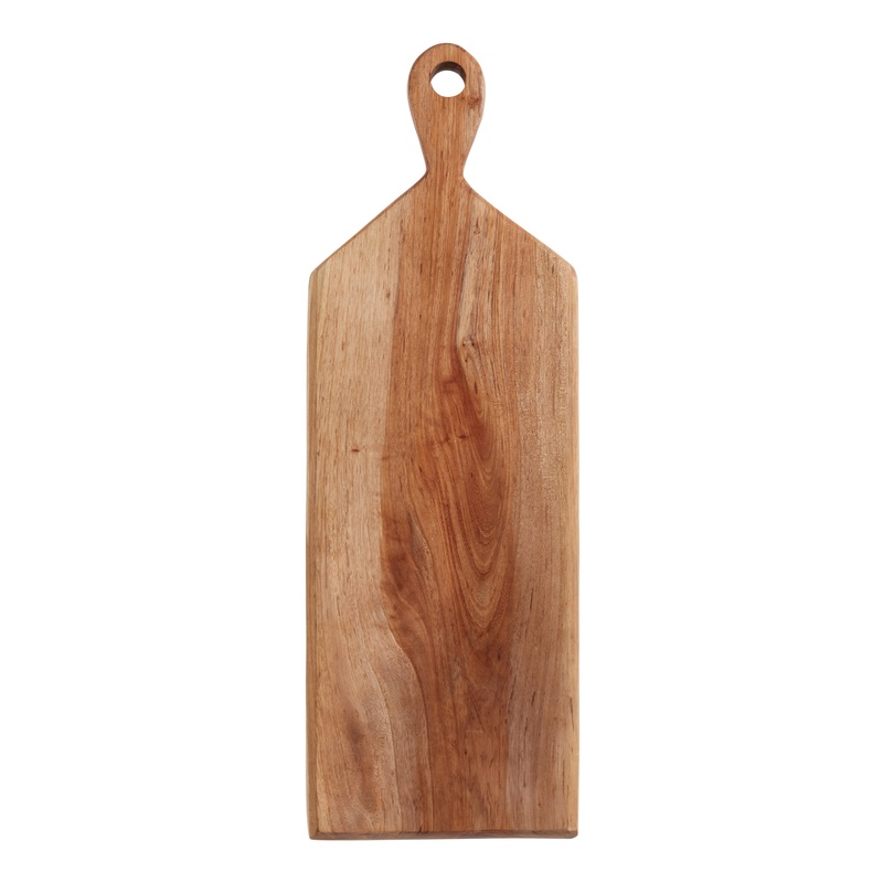 Natural Acacia Wood Footed Serving Board