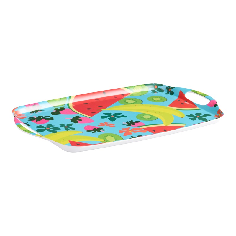 Tropical Fruit Melamine Serving Tray