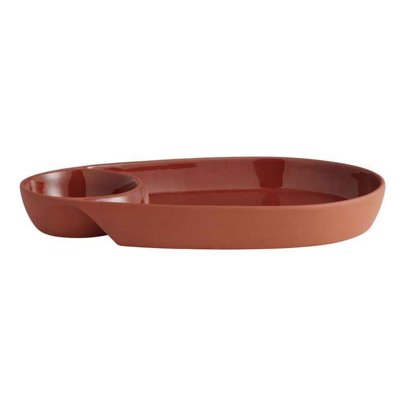 True Terracotta Chip And Dip Serving Platter