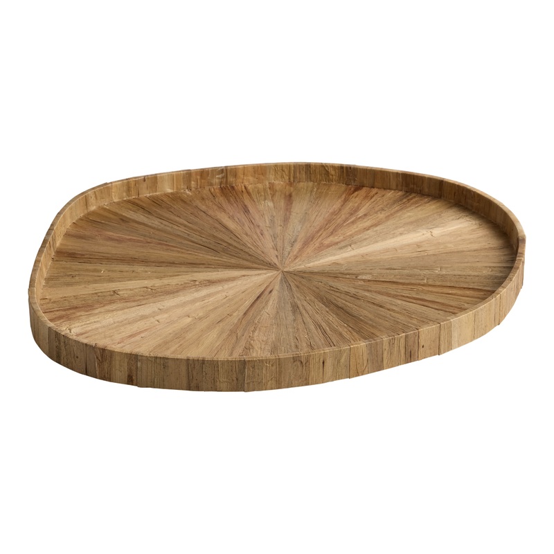 Water Hyacinth Asymmetrical Serving Tray
