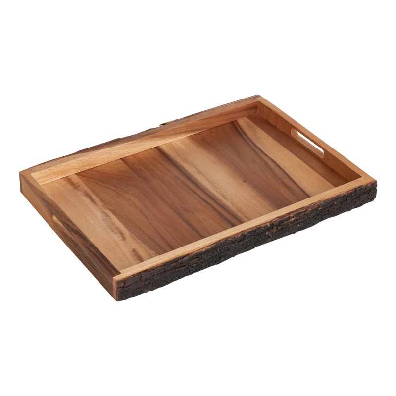 Wood Bark Serving Tray