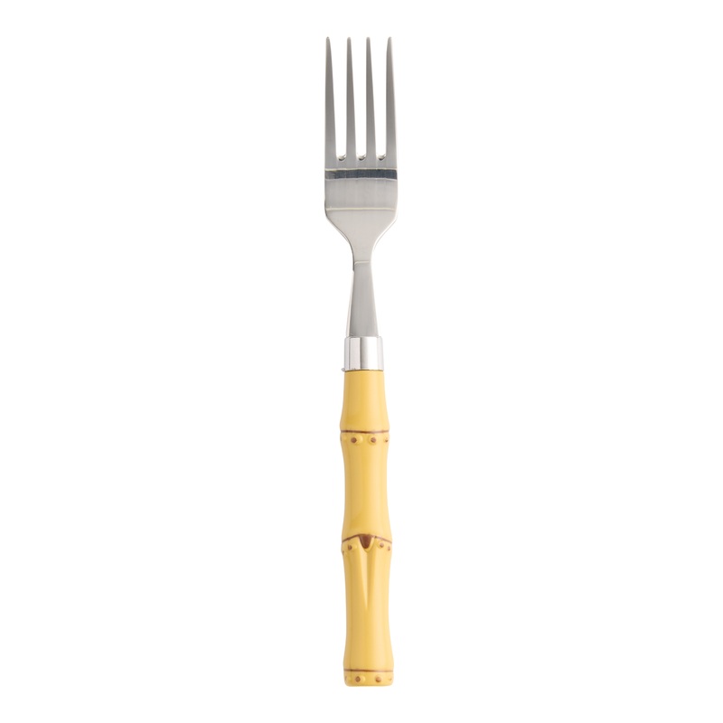 Faux Bamboo Stainless Steel Dinner Fork Set of 2