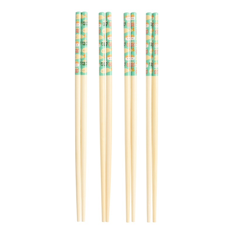 Gamago Shrimp and Sushi Bamboo Chopsticks 4 Pack