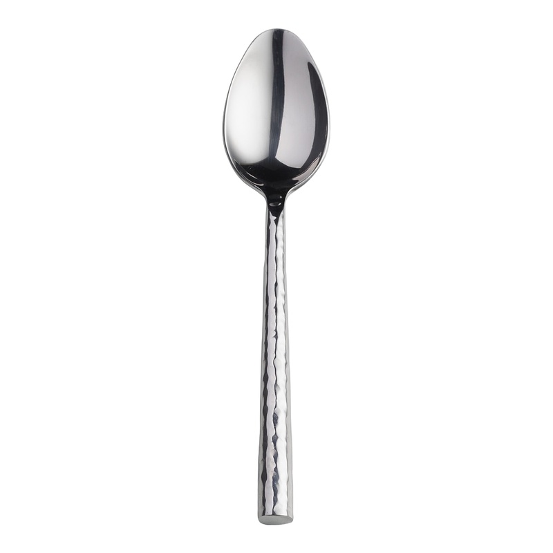Hammered Stainless Steel Soup Spoon