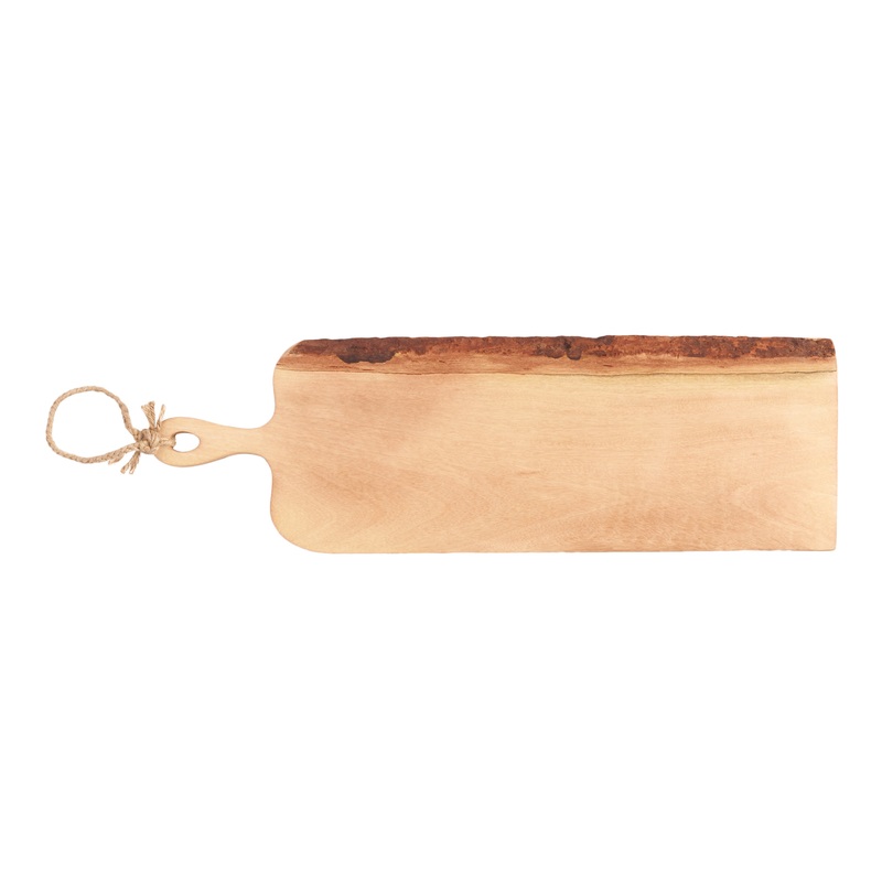 Large Raw Edge Wood Paddle Serving Board