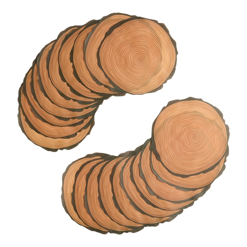 Log Slice Parchment Paper Rounds 20 Count