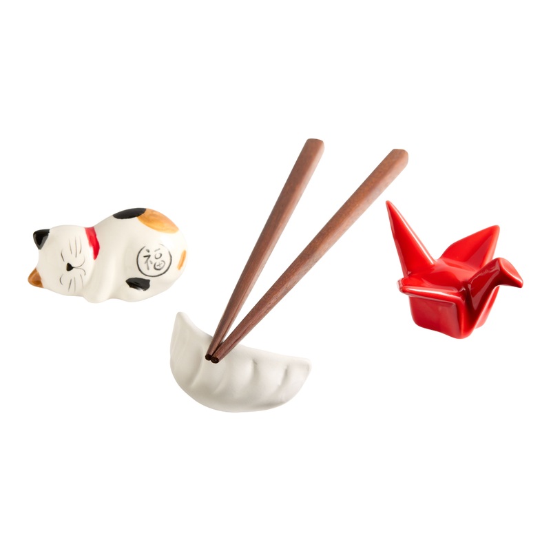 Lucky Ceramic Chopstick Rests Set of 2
