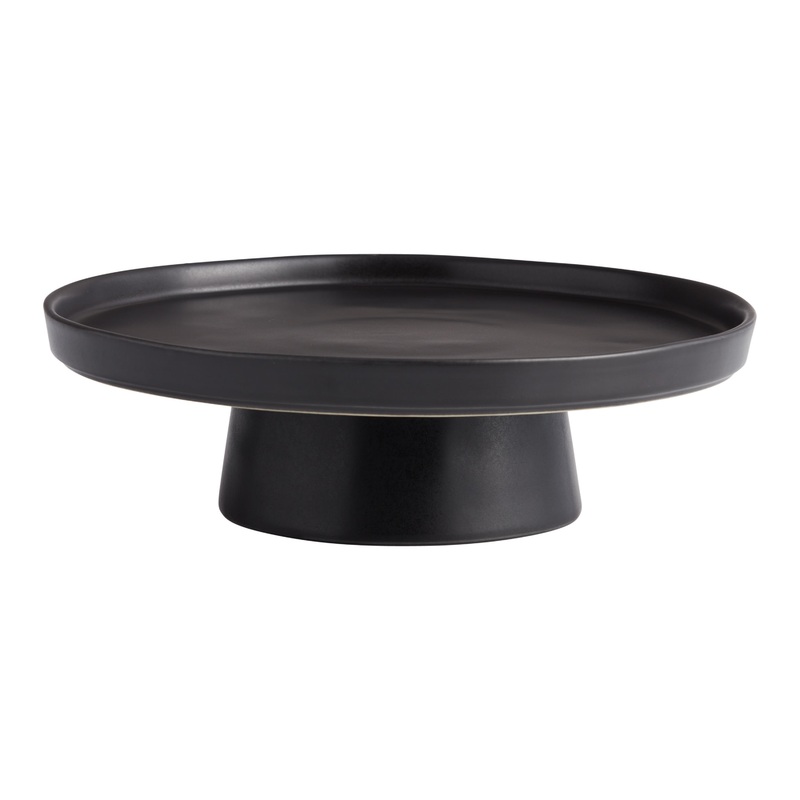 Mason Black Organic Rim Cake Stand