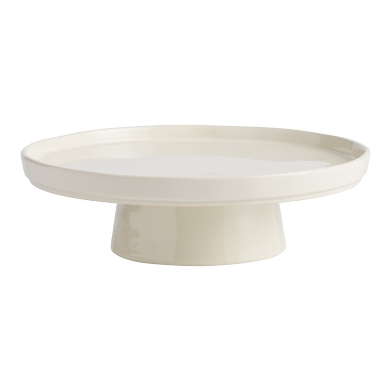 Mason Ivory Organic Rim Cake Stand