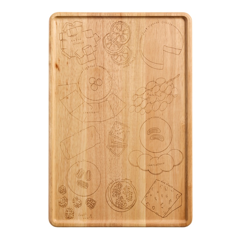 Meg Quinn Engraved Wood Serving Board